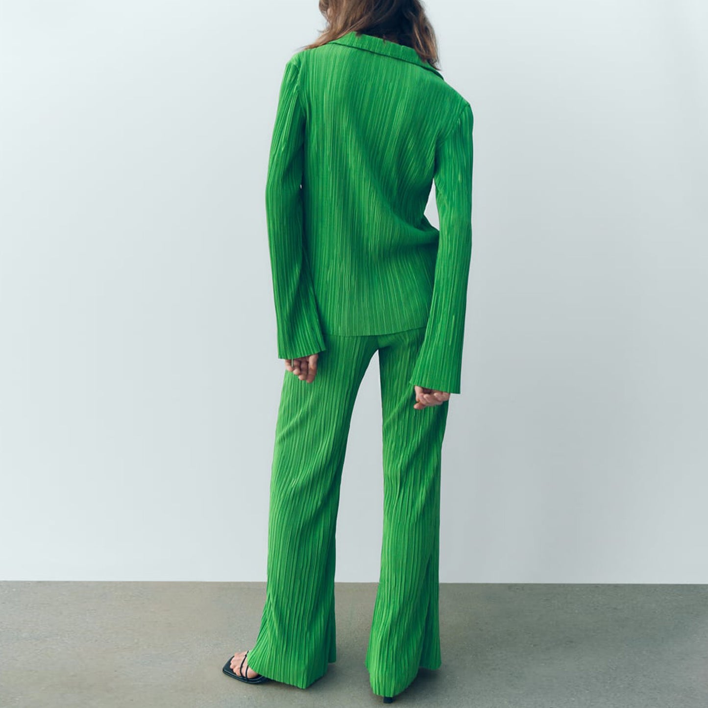Casual Summer Long Sleeves Shirts and Pants Sleepwear