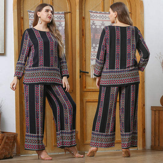 Vintage Plus Sizes Long Sleepwear for Women