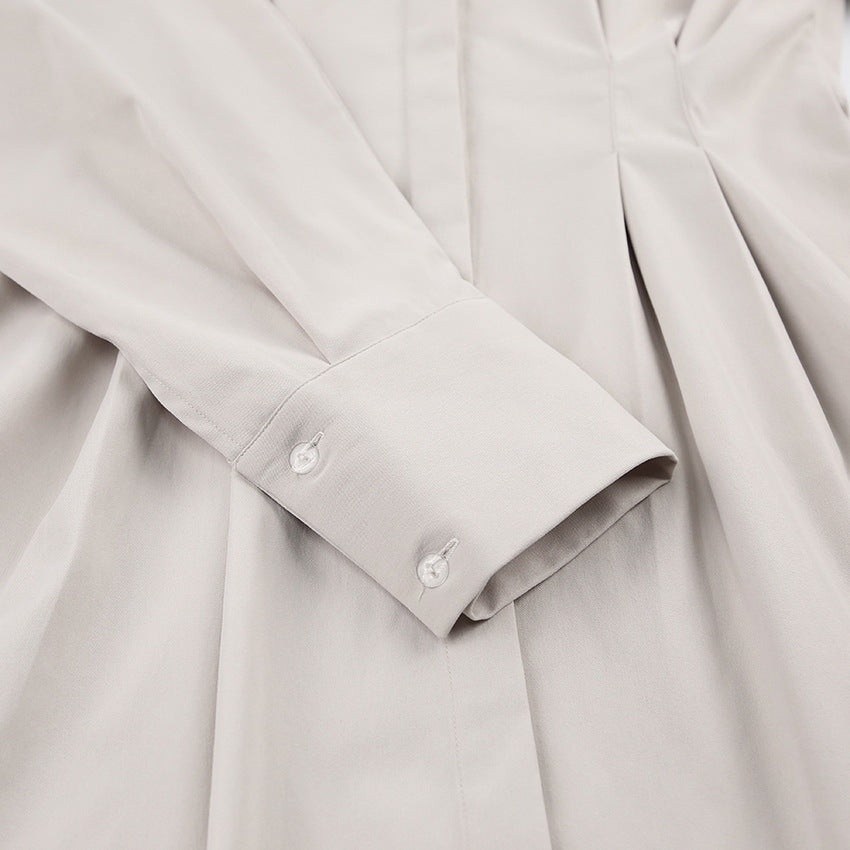 Vintage Long Sleeves Short Shirts Dresses