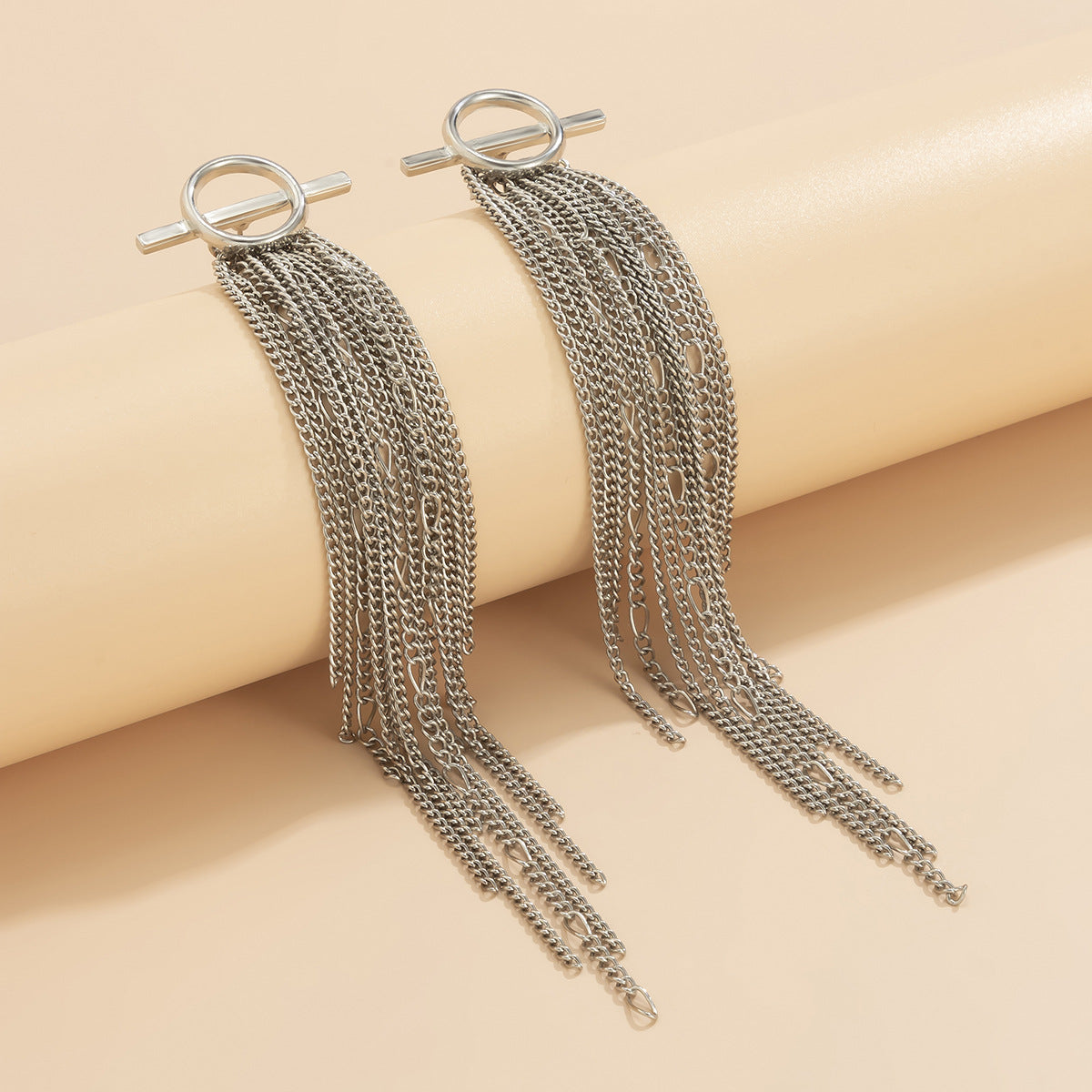Vintage Tassels Design Metal Drop Earrings