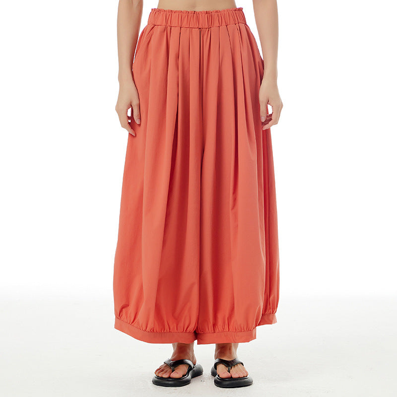 Summer Casual Plus Sizes Wide Legs Pants