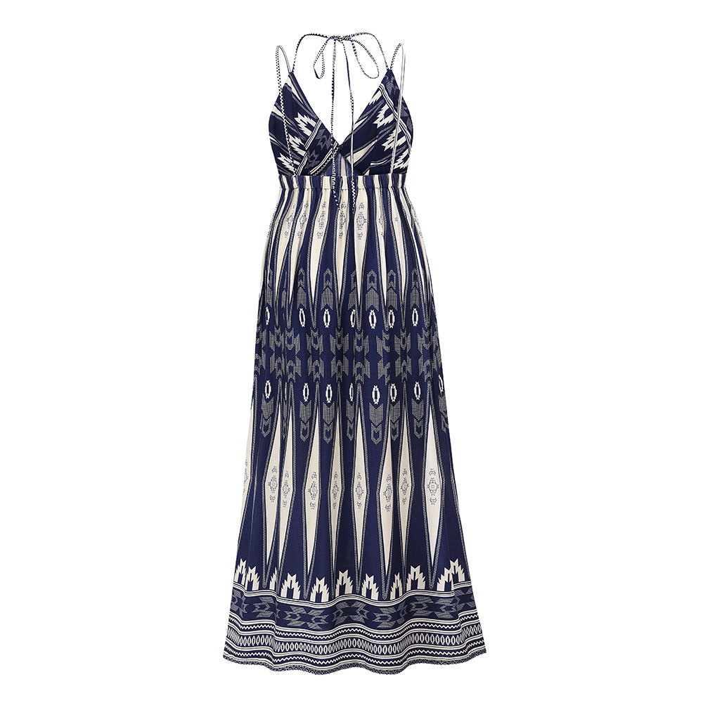 Summer Backless Sexy Long Beach Dresses