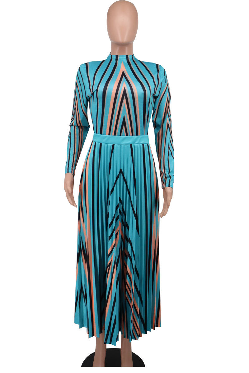 Women Floral Print Long Sleeves Dresses