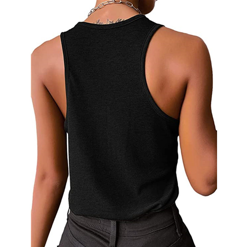 Casual Summer Sleeveless Crop Tops for Women