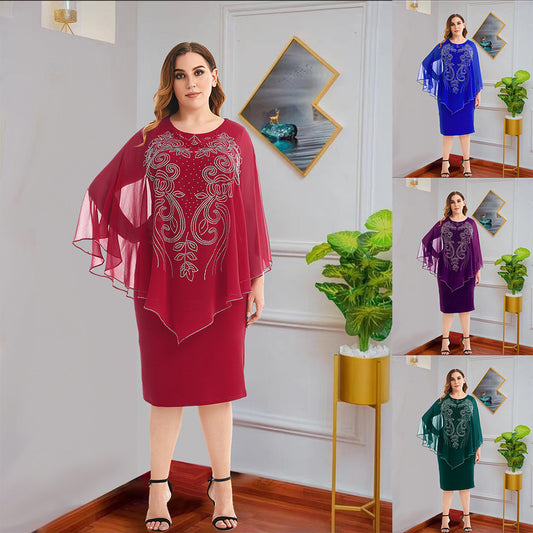 Fashion Chiffon Plus Sizes Dresses