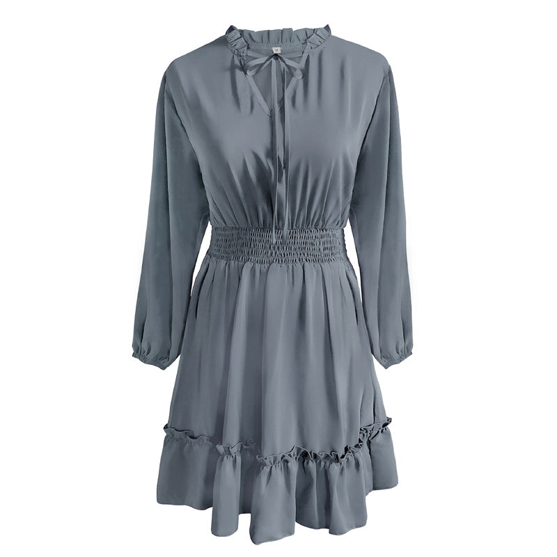 Vintage Long Sleeves A Line Fall Dresses