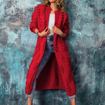 Casual Knitted Long Cardigan Coats for Women