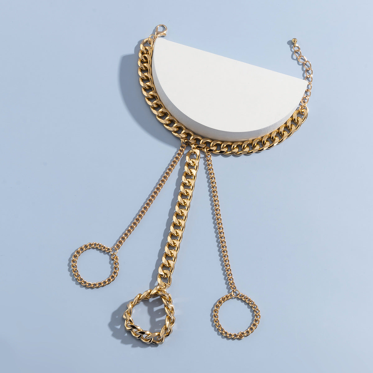 Hip Hop Fashion Metal Finger Bracelets for Women