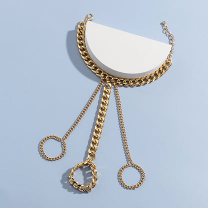 Hip Hop Fashion Metal Finger Bracelets for Women