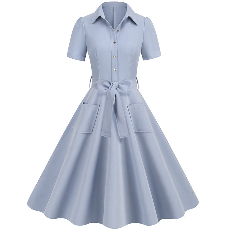 Elegant Short Sleeves Ball Dresses with Belt