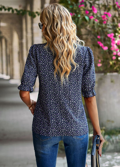 Designed Summer Half Sleeves Blouses for Women