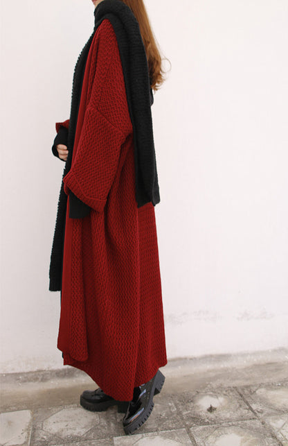 Casual Women Kntting Long Cardigan Overcoat
