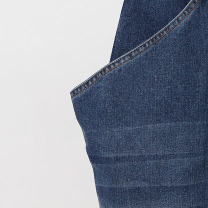 Designed Women High Waist  Split Front Denim Skirts
