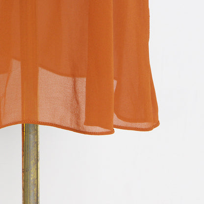 Chiffon High Neck Sleeveless Long Dresses