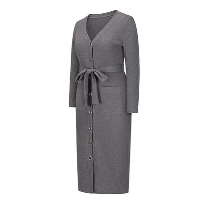 Women Knitting Slim Winter Long Dresses