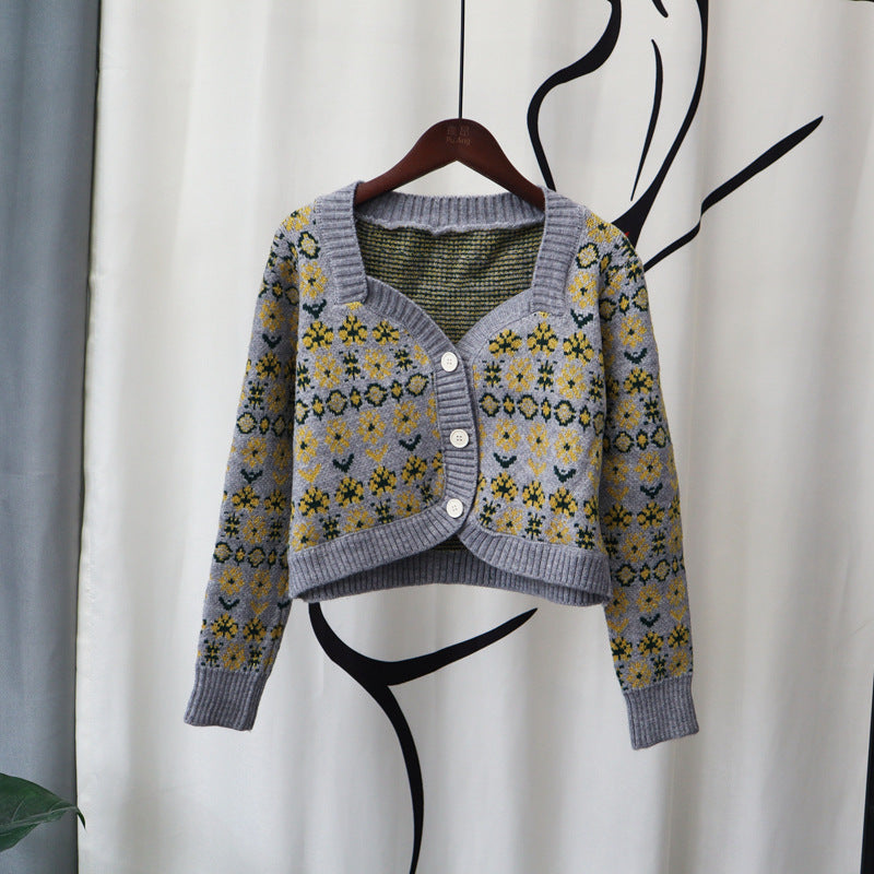 Vintage Designed Knitted Cardigan Sweaters