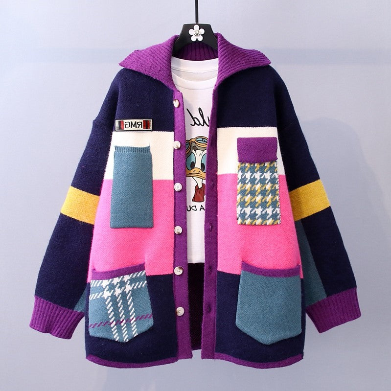 Women Fall Knitting Sweater Overcoats