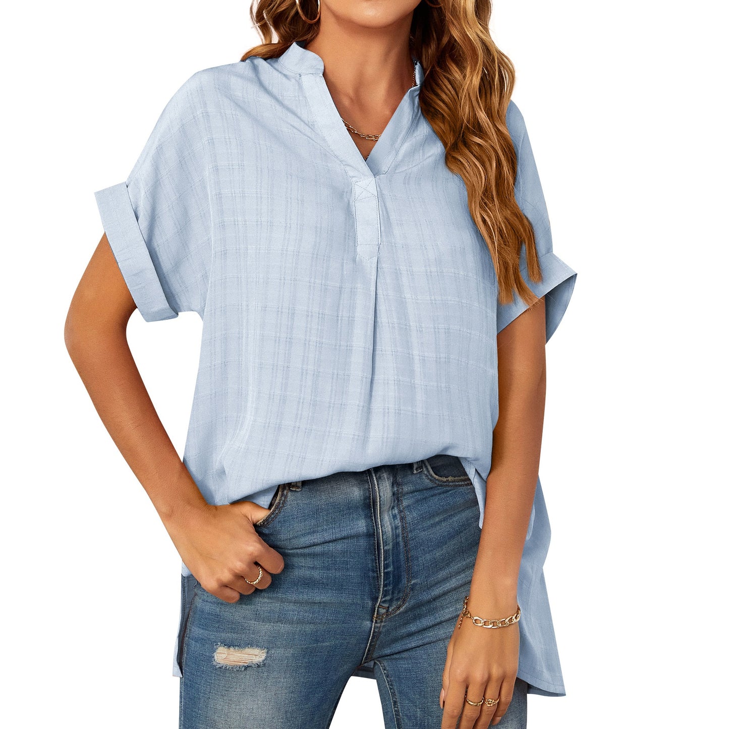 Summer Short Sleeves Women Shirts