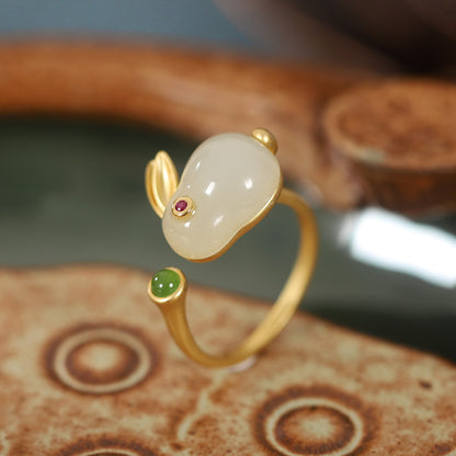 Sterling Sliver Gold-Plating Cute Rabbit Design Jewelry Sets