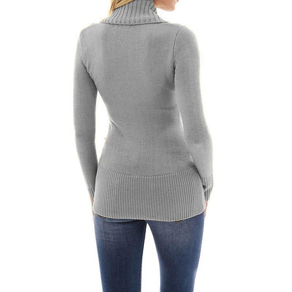 Fall/winter V Neck Tight Sweaters-STYLEGOING