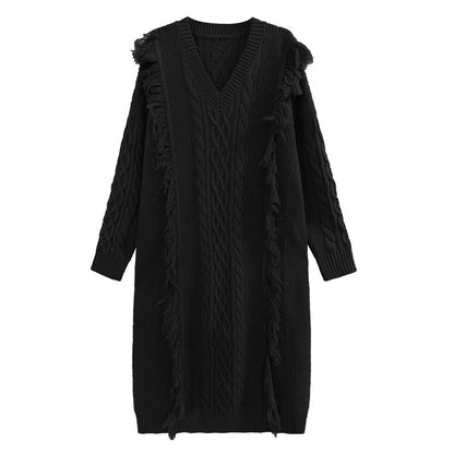 Fashion Winter Knitting Long Dresses