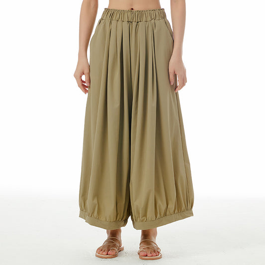 Summer Casual Plus Sizes Wide Legs Pants