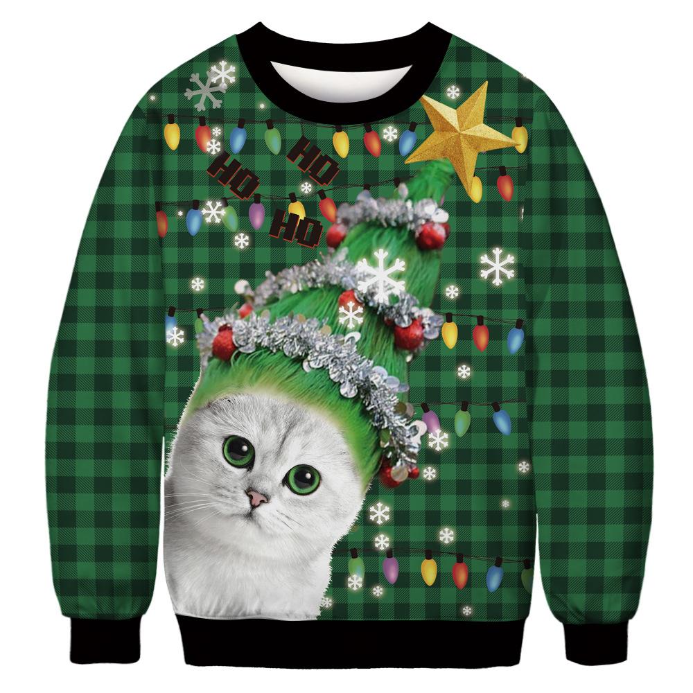 Christmas Cat His-and-hers Hoodies Sweaters
