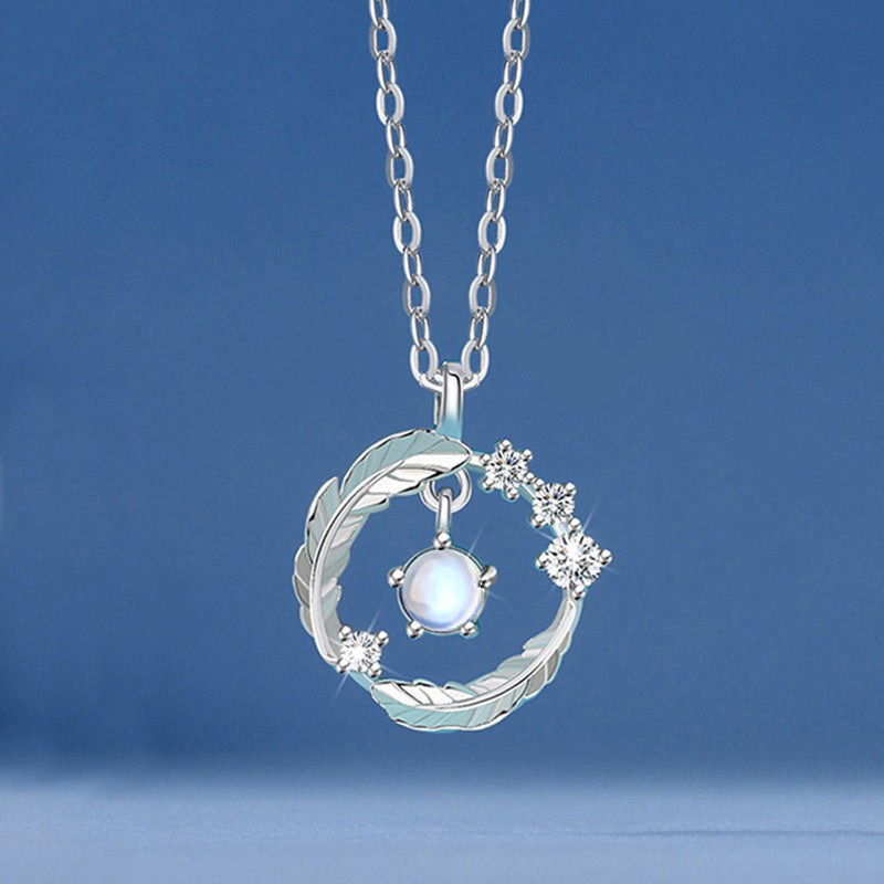Feather Design Sterling Sliver Necklace