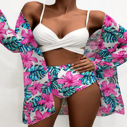 Sexy Women Bikini Swimwear 3pcs/Set