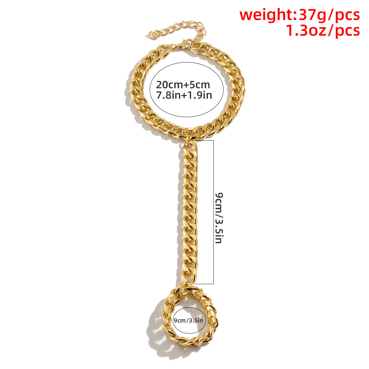 Hip Hop Fashion Metal Finger Bracelets for Women