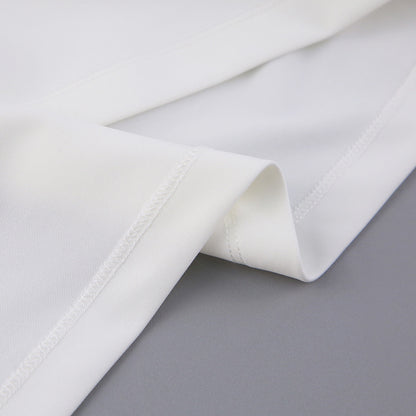 White Polo Shirts and Shorts Summer Suits