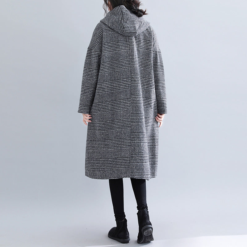 Casual Woolen Plus Sizes Women Overcoats