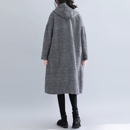 Casual Woolen Plus Sizes Women Overcoats