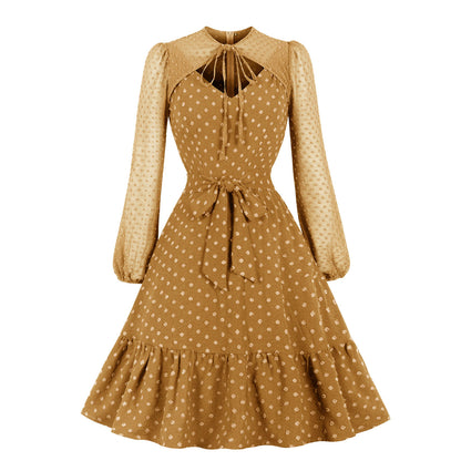 Elegant Tulle Ruffled Long Sleeves Dresses