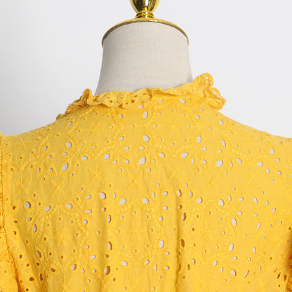 Vintage Embroidery Long Lace Dresses