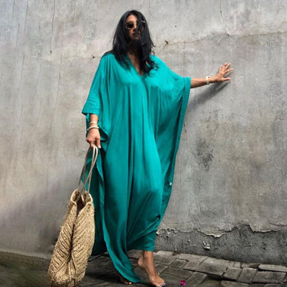 Casual Summer Holiday  Long Romper Cover Up Dresses