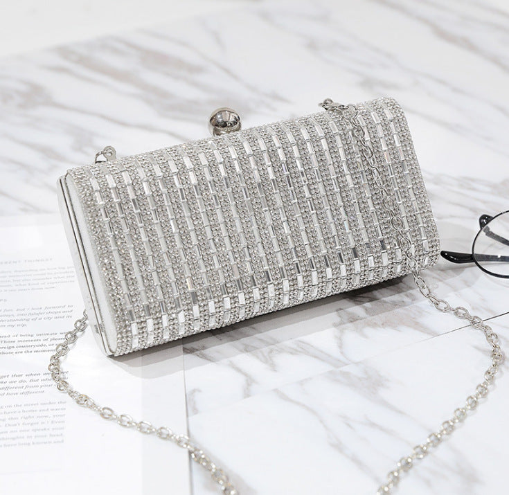 Women Diamond Mounted Evening Party Crossbody Shoulder Bags