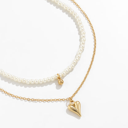 Fashion Metal Sweetheart Design Necklace for Women