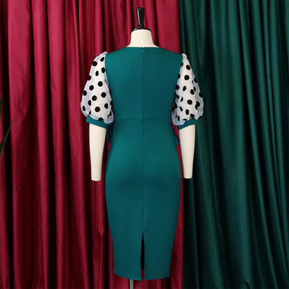 Fashion Polka Dot Tulle Women Dresses