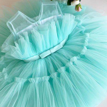 Cute Bow Sleeveless Princess Party Dresses