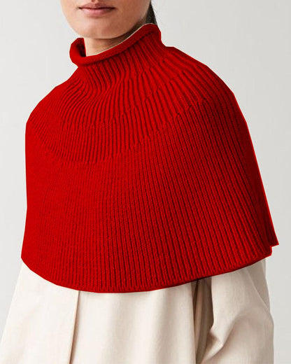 Women Designed High Neck Knitting Capes