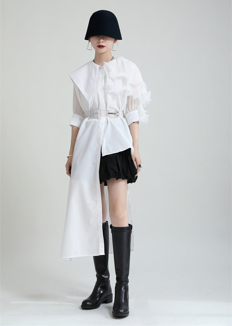 3D Designed Asymmetrical Summer Shirts Dresses