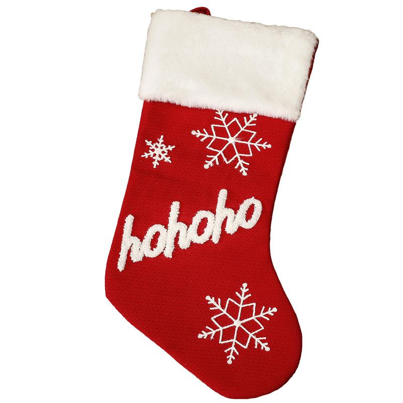 Red Christmas Party Snowflake Gifts Socks