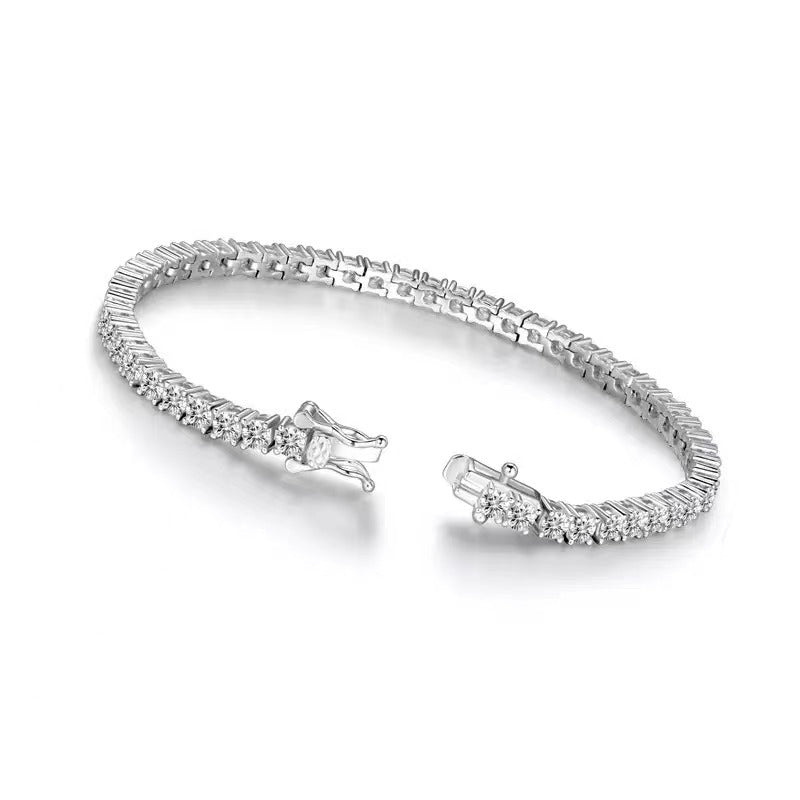 Sterling Silver Fashion Zircon Bracelets