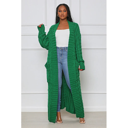 Casual Long Knitted Cardigan Overcoats for Women