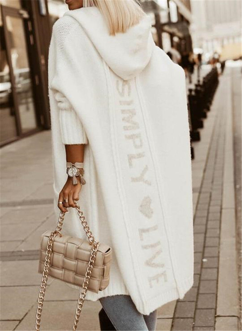 Casual Knitting Long Cardigan Coats for Women