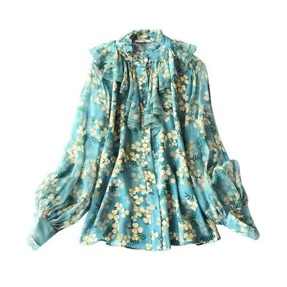 Designed Ruffled Women Blouses Shirts