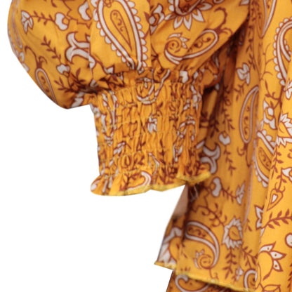 Elegant High Neck Ruffled Women Long Dresses