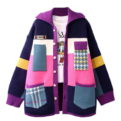 Women Fall Knitting Sweater Overcoats