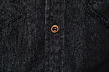 Casual Denim Long Sleeves Shirts for Men